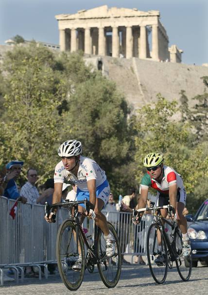Olimpiade, Atene 2004, Bettini e Paulinho. Reuters
